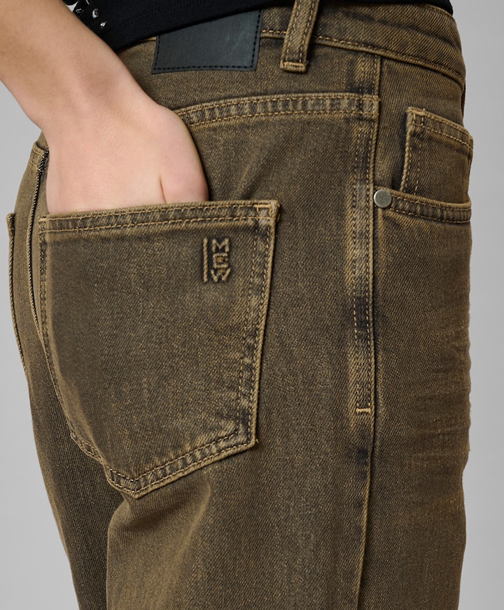 MWLouis 139 High Wide dames jeans bruin