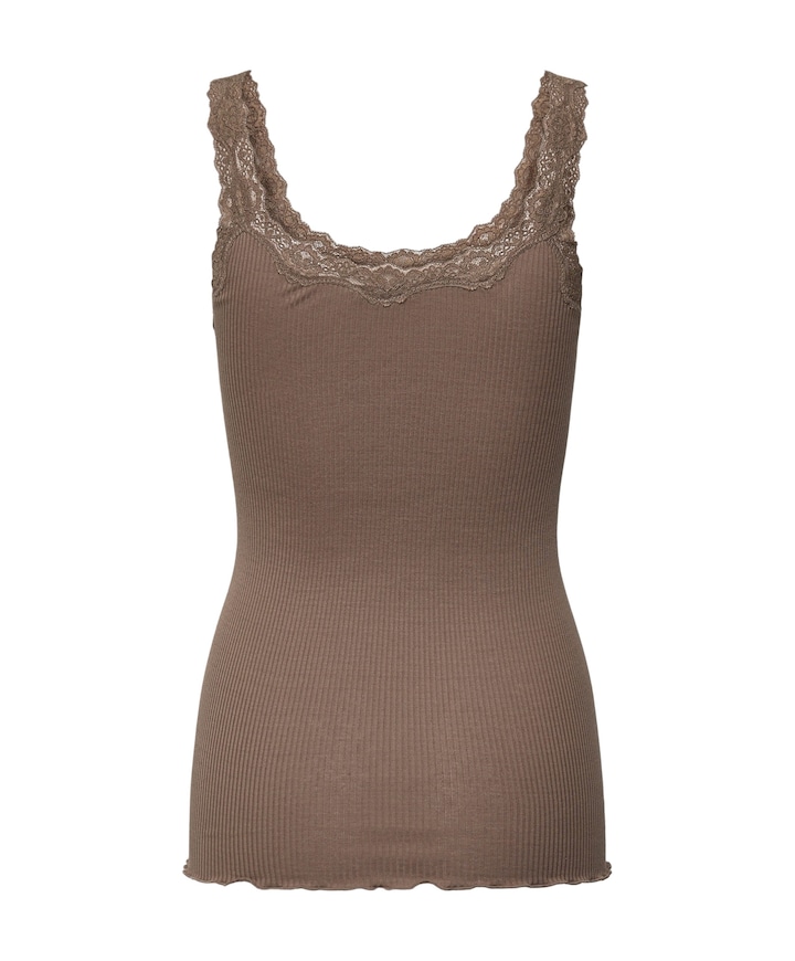 Dames top bruin