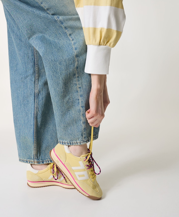 JOGGER dames sneakers geel