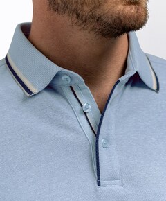 Heren polo blauw