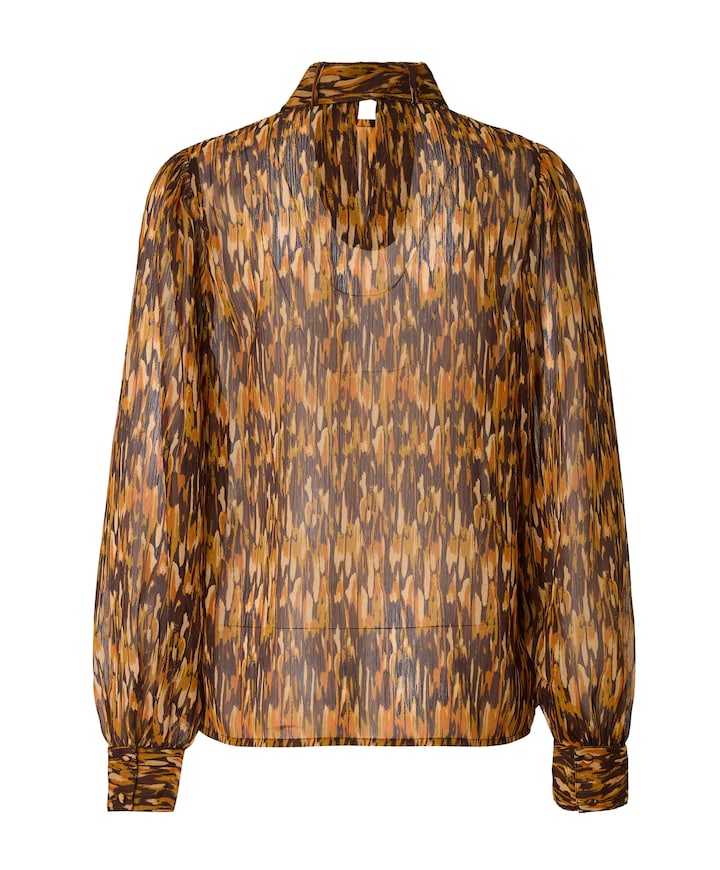 Dames blouse bruin