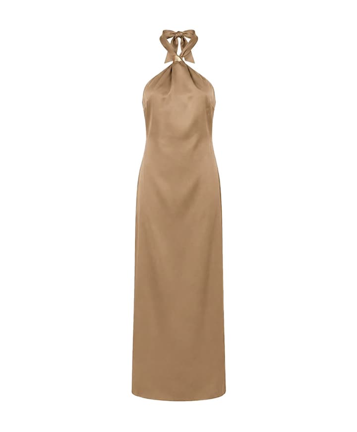Dames jurk beige