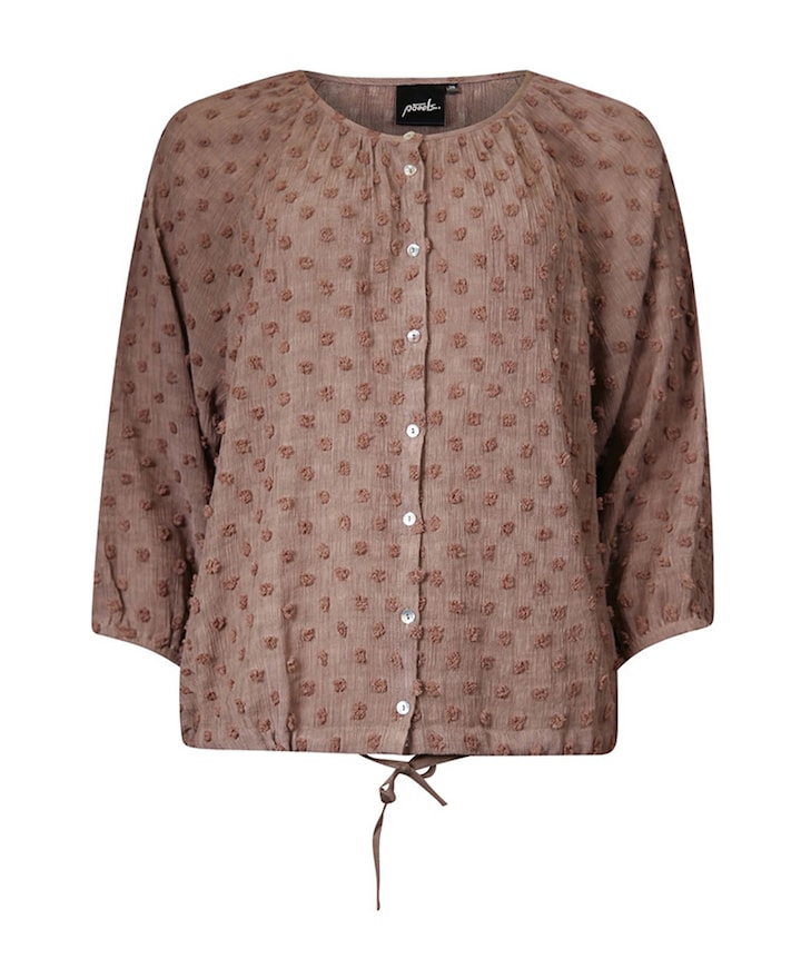 Dames blouse bruin