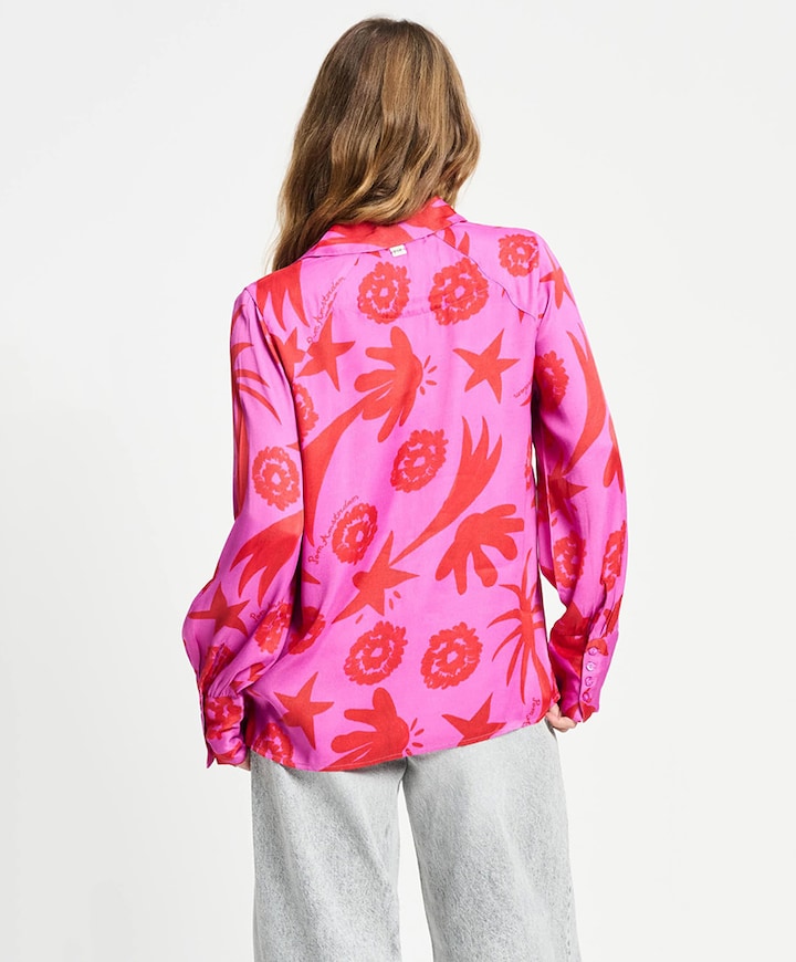 Dames blouse roze