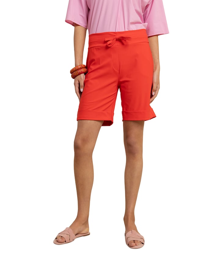 City bermuda dames korte broek rood