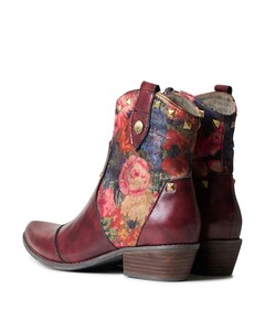 dames westernlaarzen bordeaux