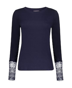 Dames longsleeve blauw