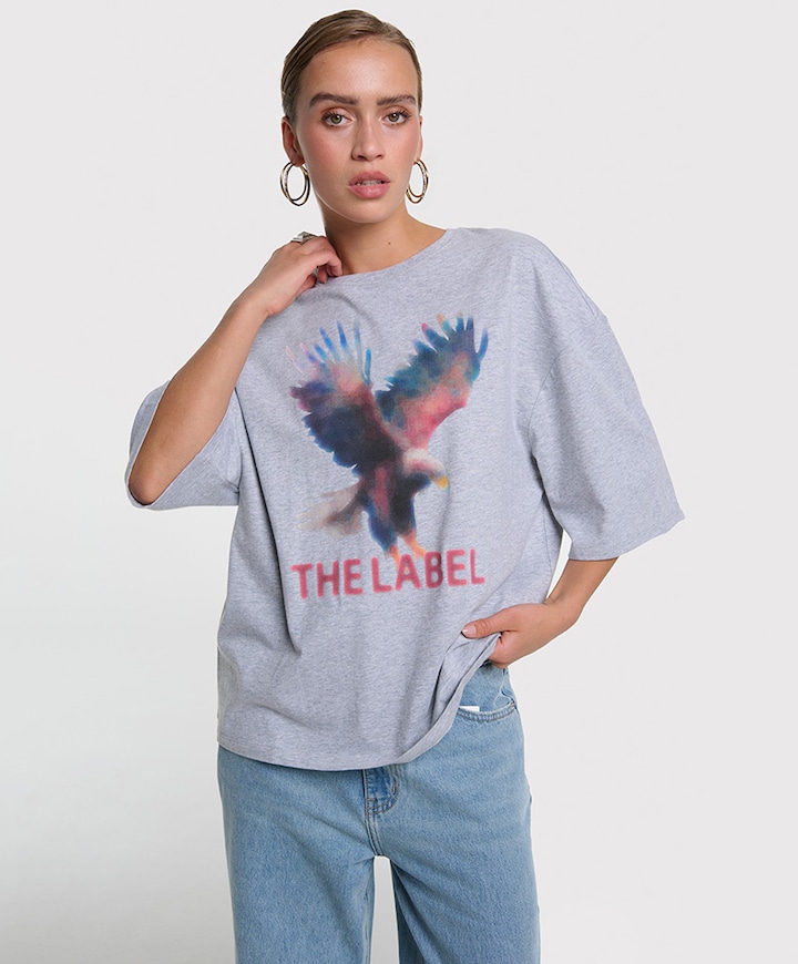 Dames T-shirt grijs