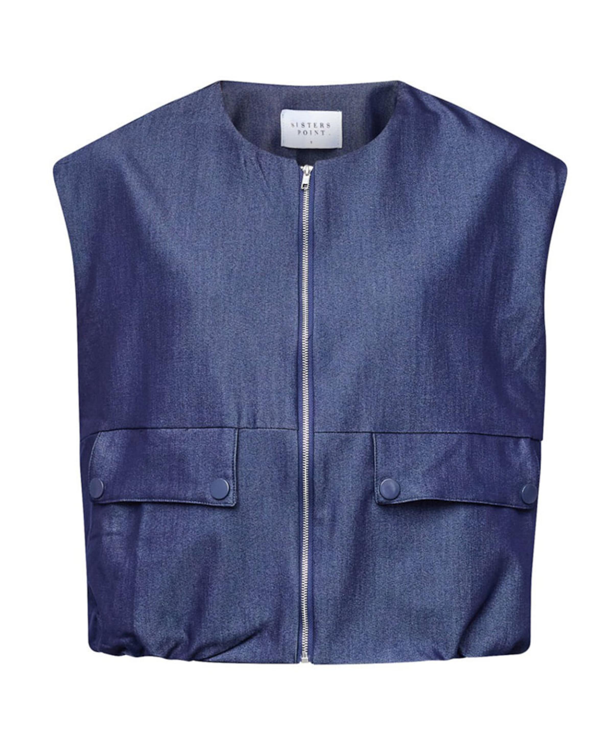 Dames gilet blauw