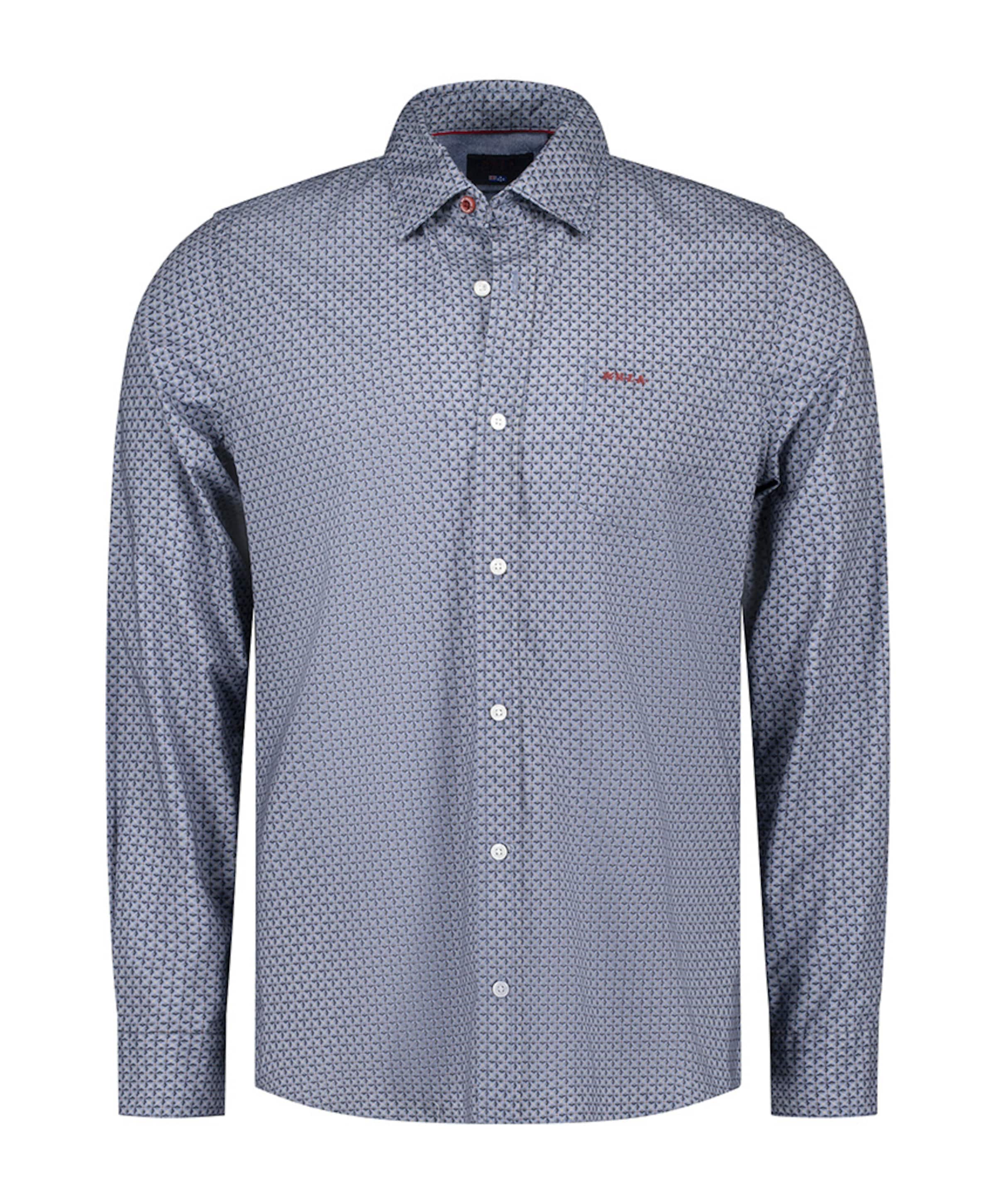 Overhemd lange mouw blauw