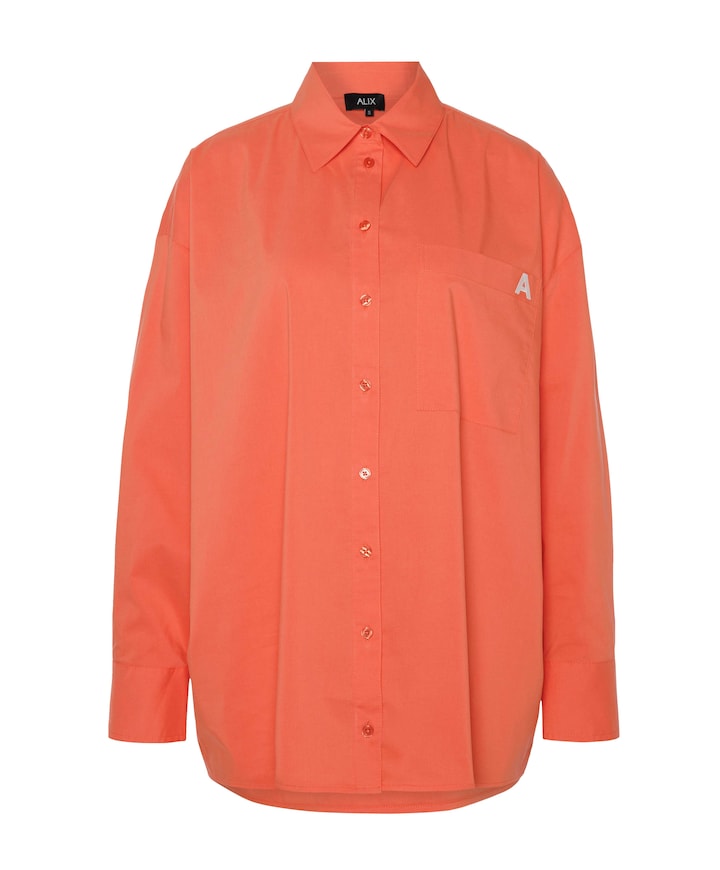 Dames blouse oranje