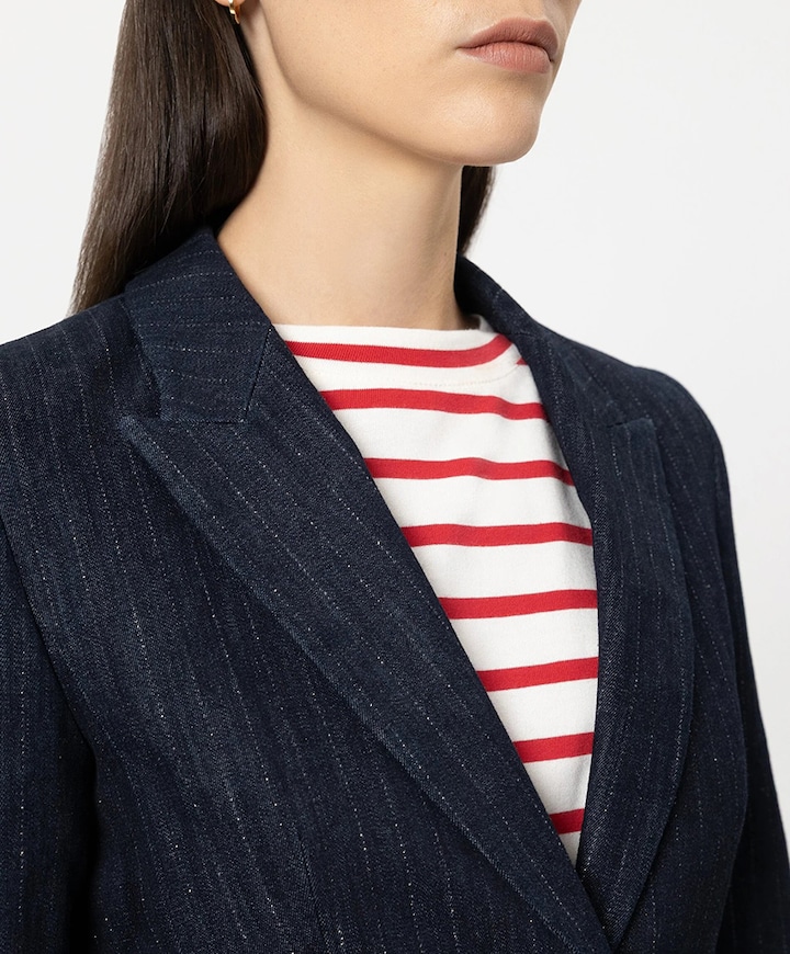 Dames blazer blauw
