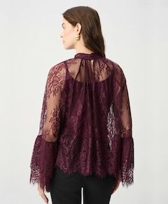 Dames blouse bordeaux
