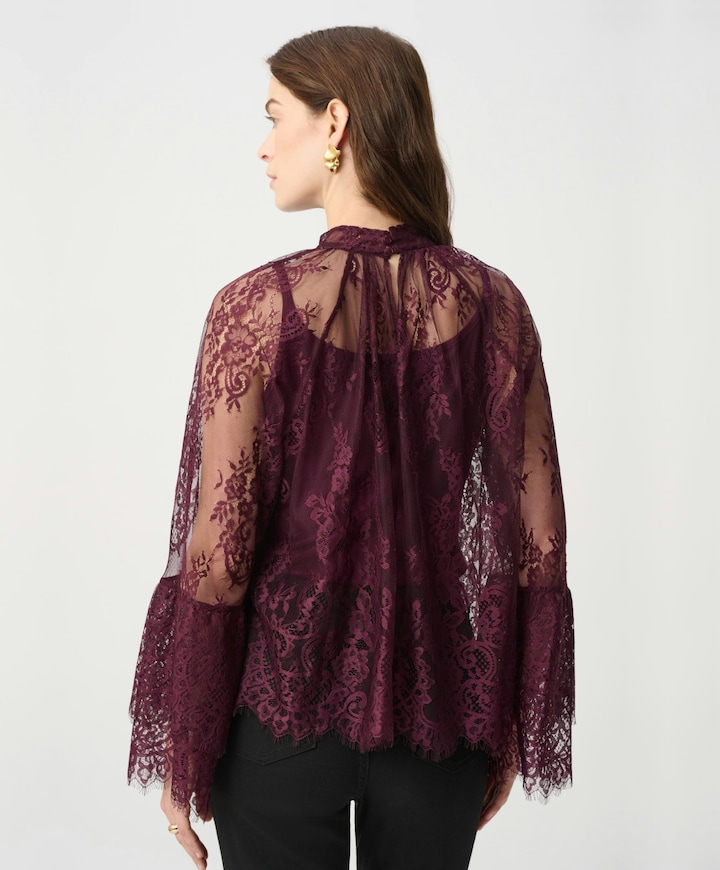 Dames blouse bordeaux