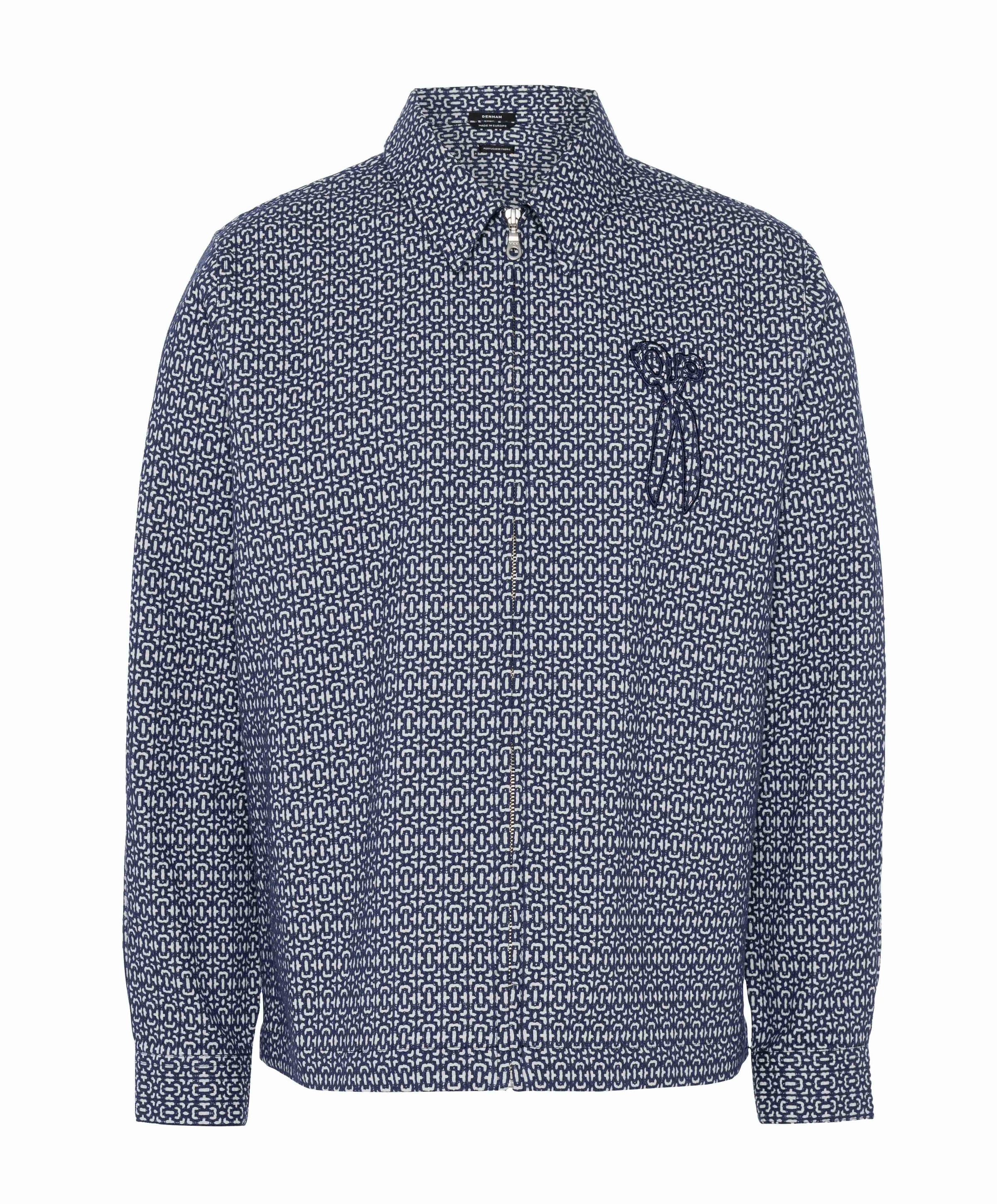 Heren overshirt blauw