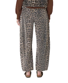 FIORA-BARREL1 dames broek bruin