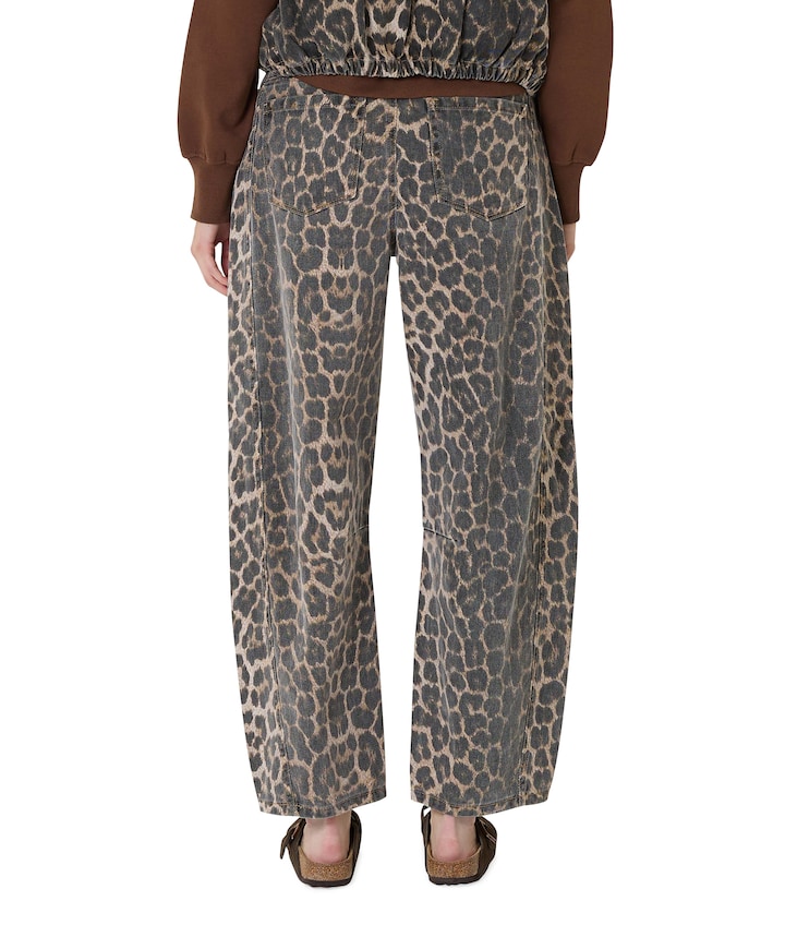 FIORA-BARREL1 dames broek bruin