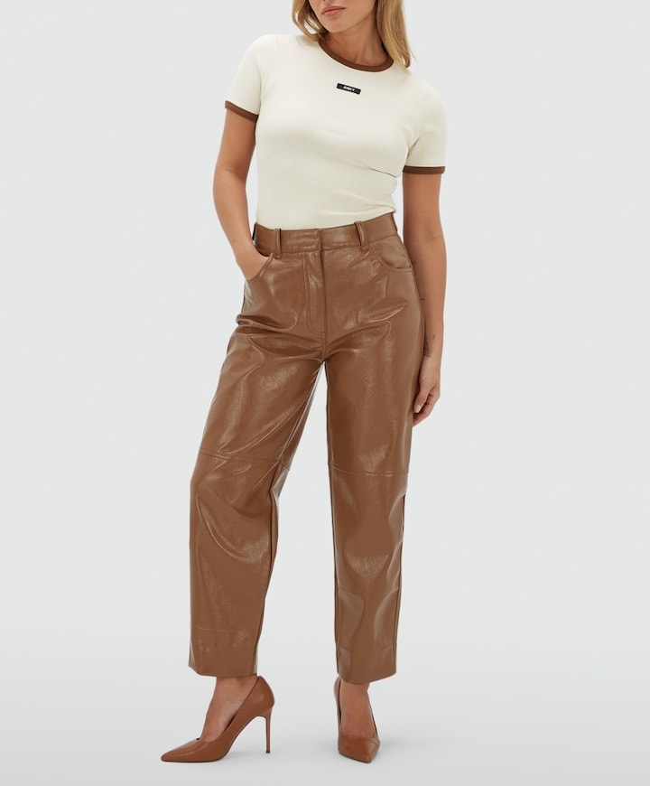 Dames T-shirt beige