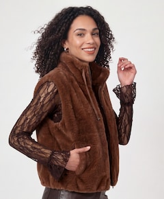 Dames bodywarmer bruin