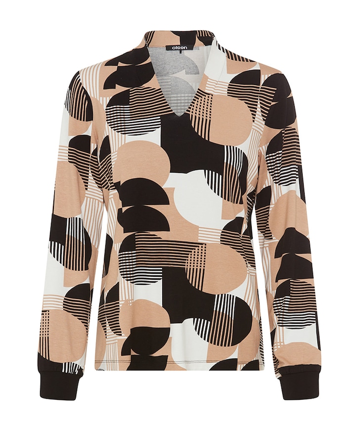 Dames longsleeve beige