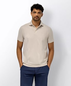 Heren polo beige
