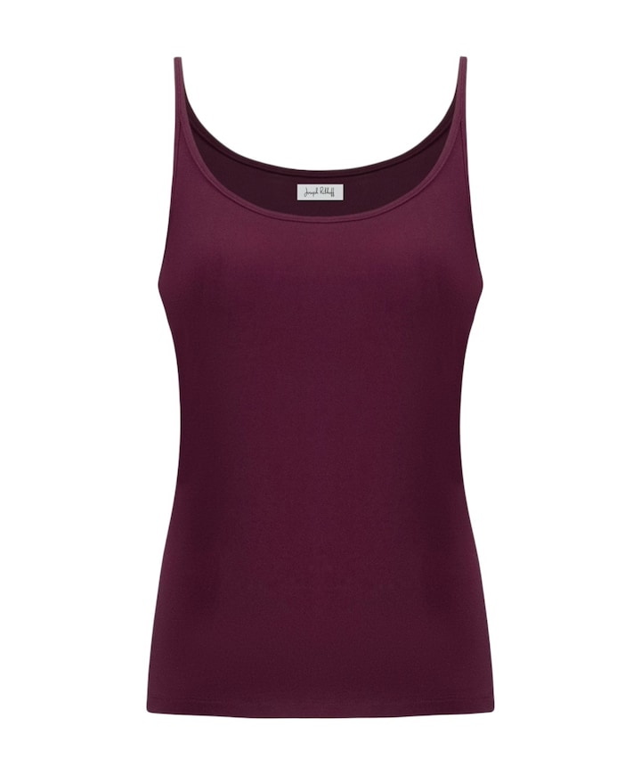 Dames top bordeaux