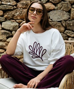 Dames sweater ecru