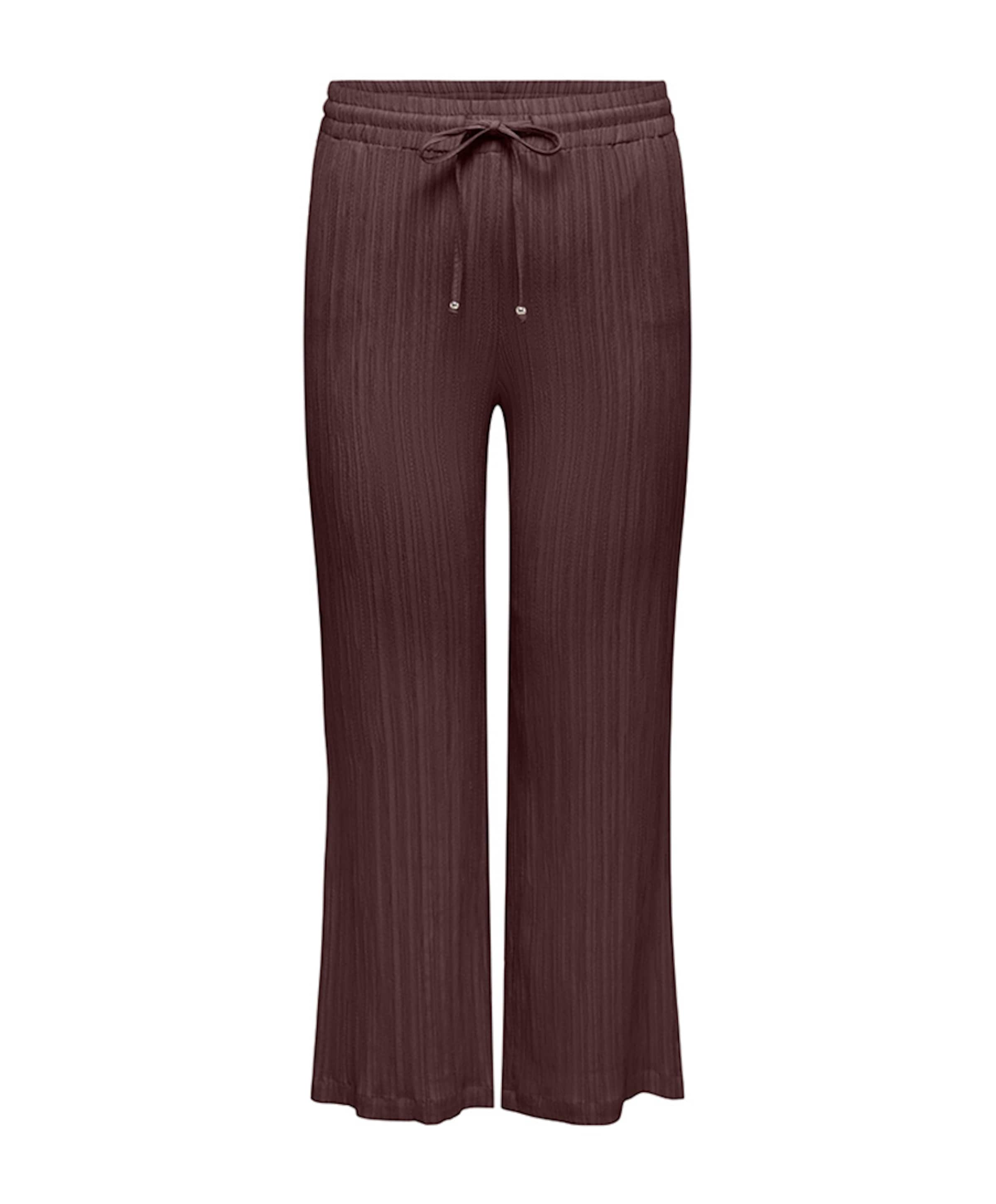 CARMUNICH MW WIDE CRINKLE PNT dames broek bruin