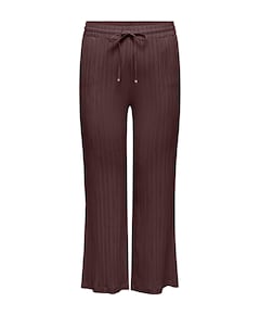 CARMUNICH MW WIDE CRINKLE PNT dames broek bruin