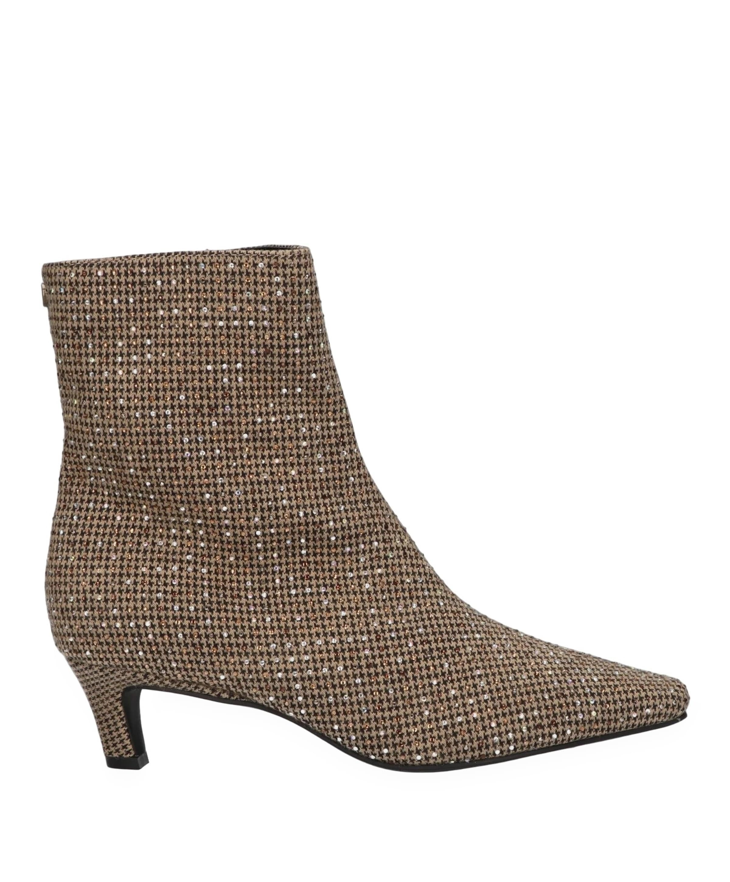 dames enkellaarzen beige