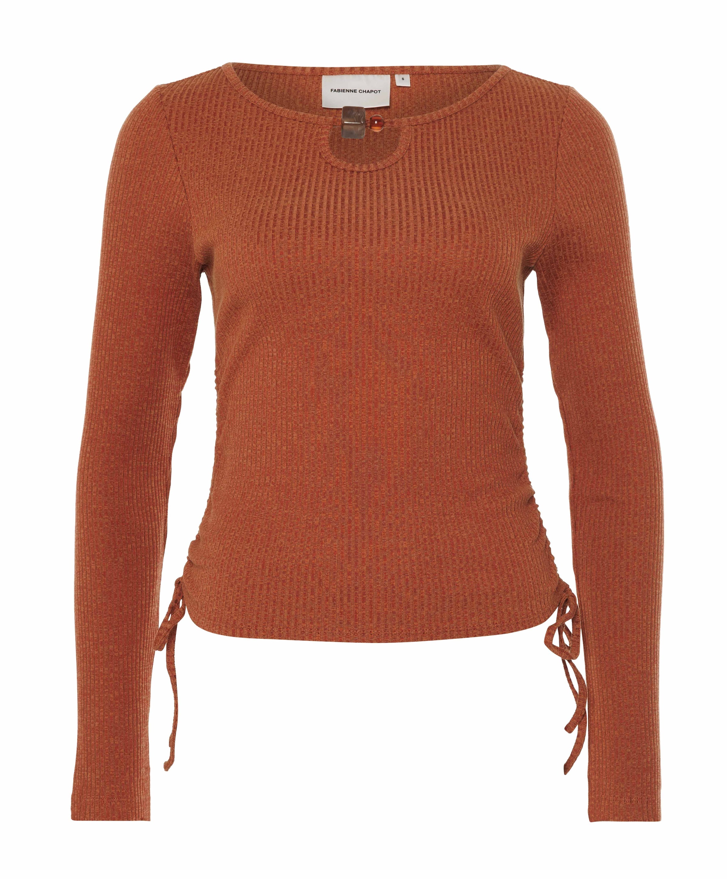 Dames longsleeve brique