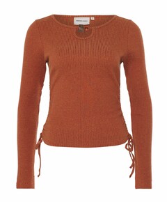 Dames longsleeve brique