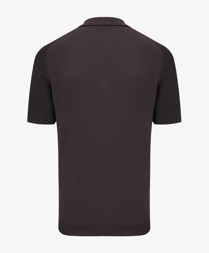 Heren polo bruin