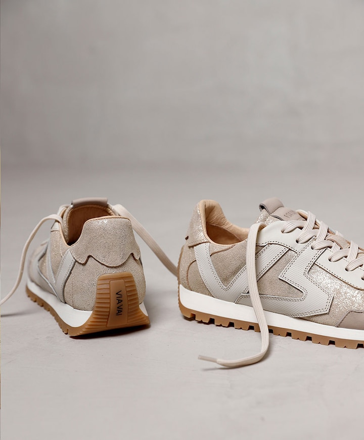 Scott Kenzie dames sneakers goud