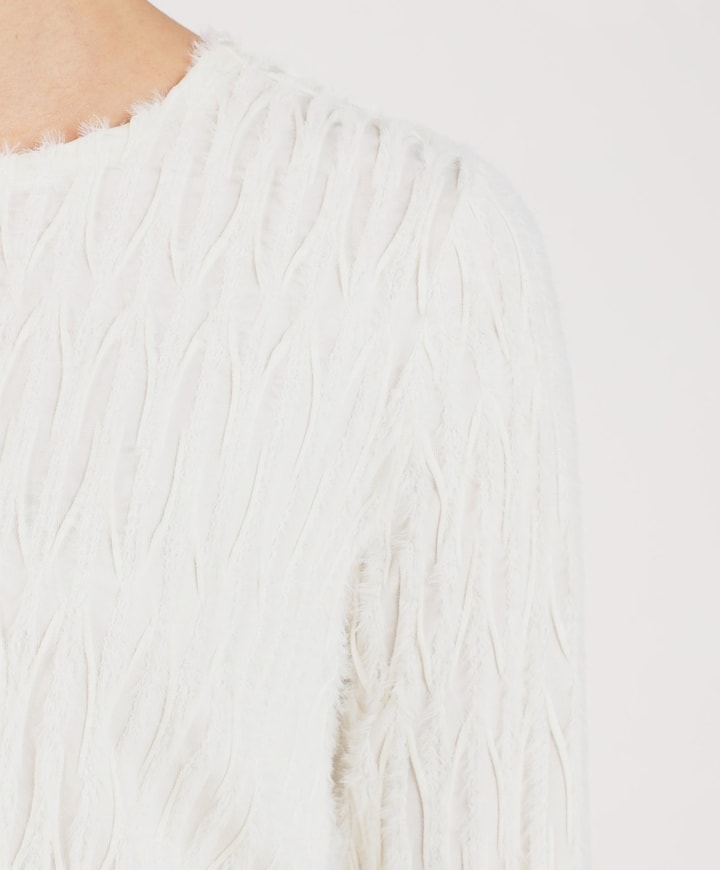 Dames top ecru