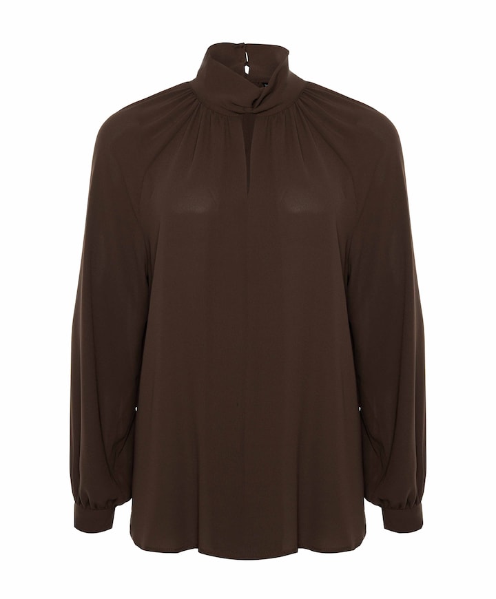 Dames blouse bruin
