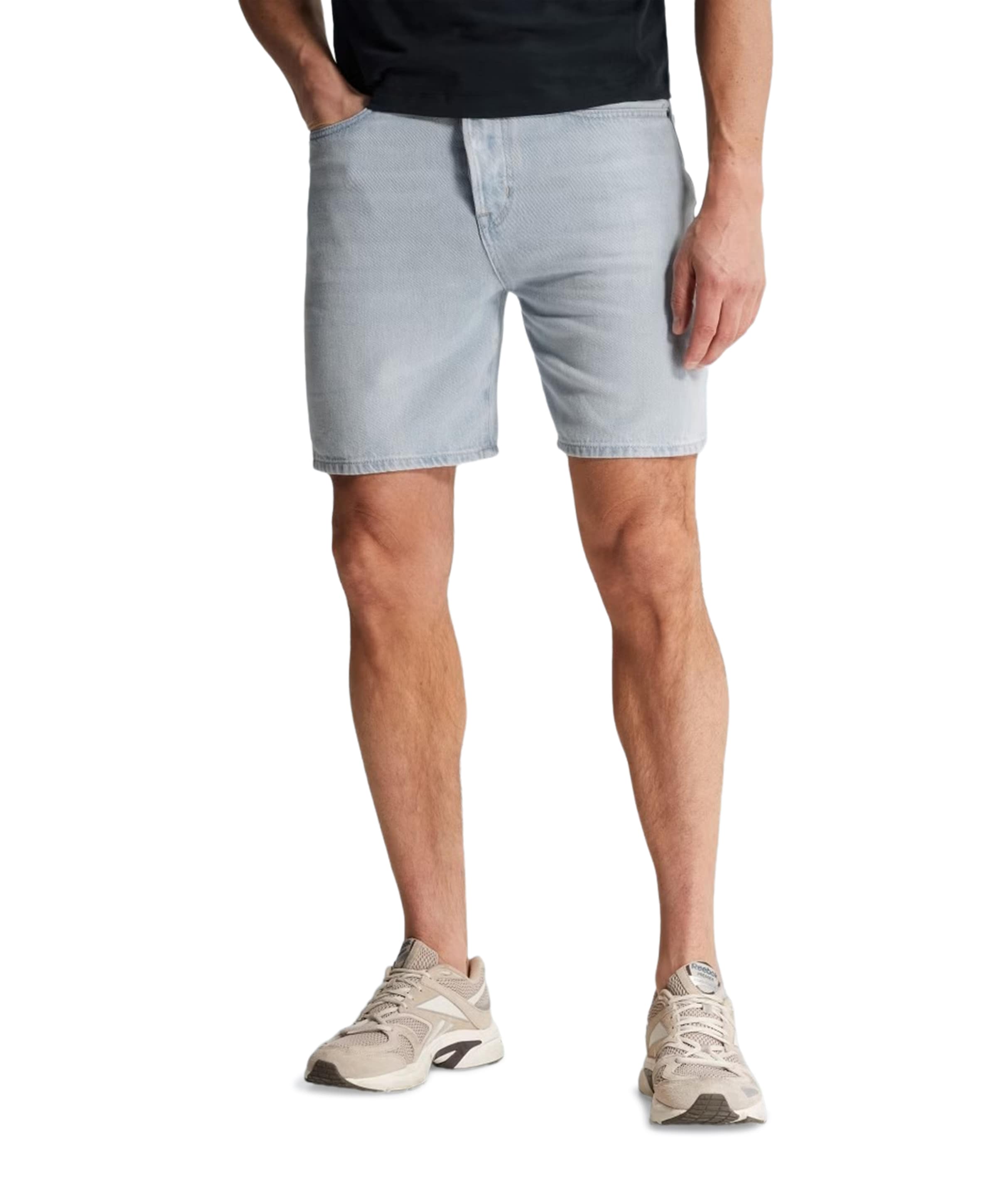 STEEPER TRUE SUMMER BLEACH heren korte broek zwart