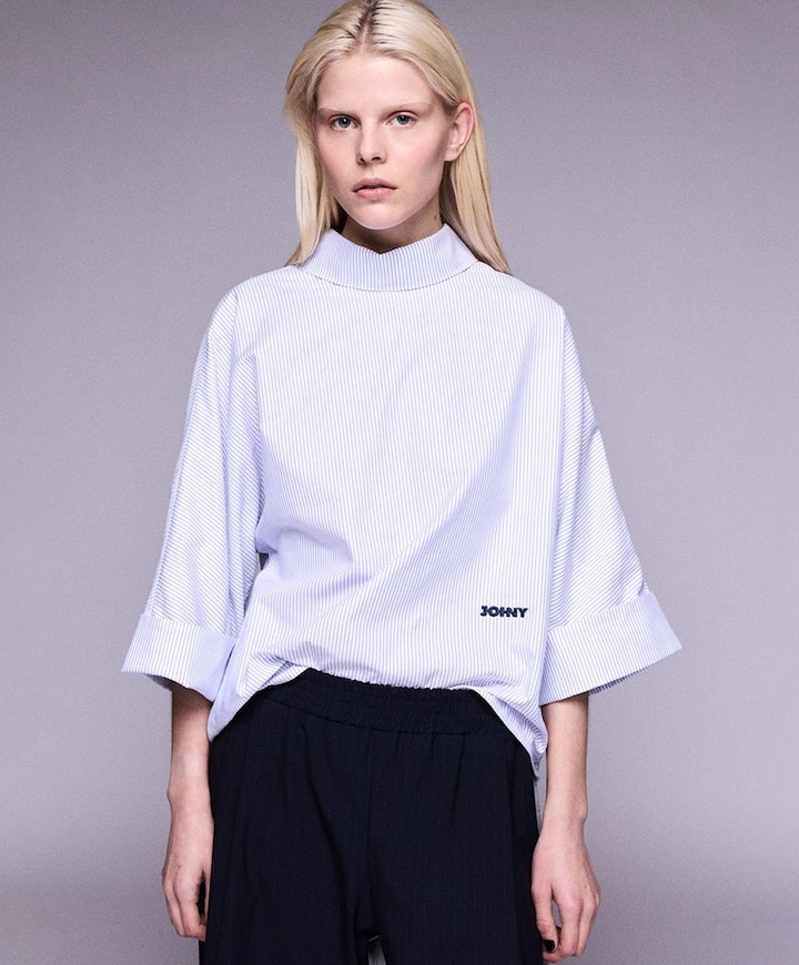 Dames blouse blauw
