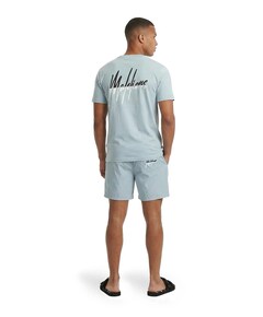 Split swim shorts heren zwembroek blauw