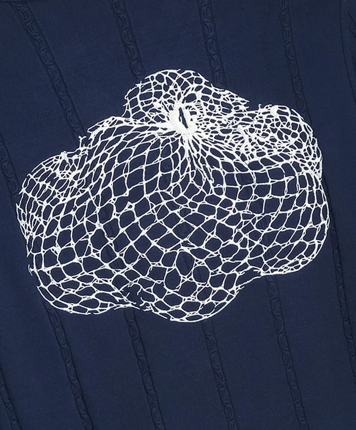 Heren longsleeve blauw