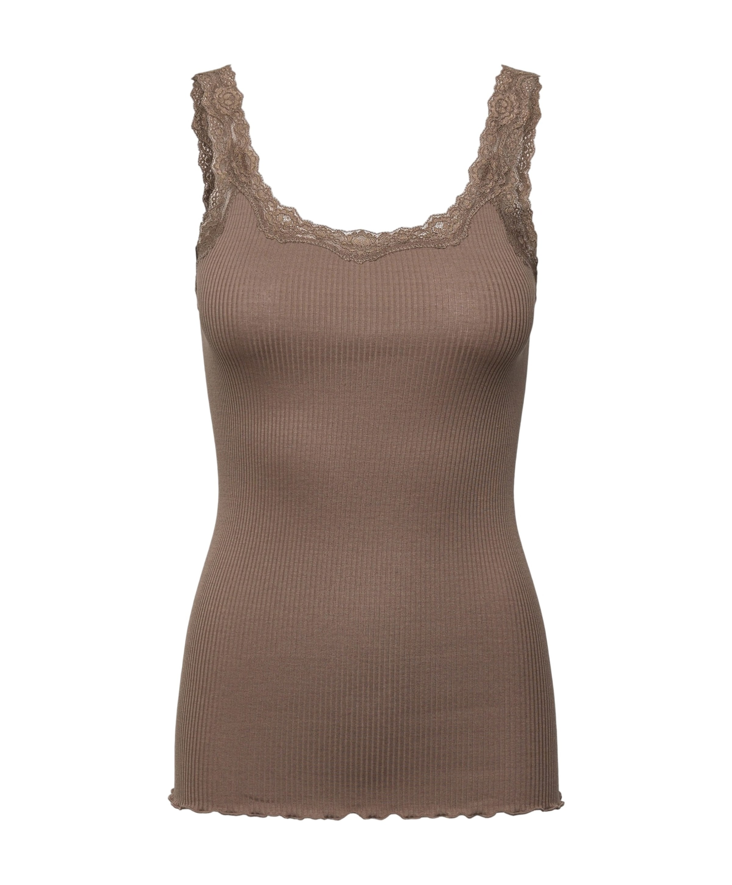 Dames top bruin