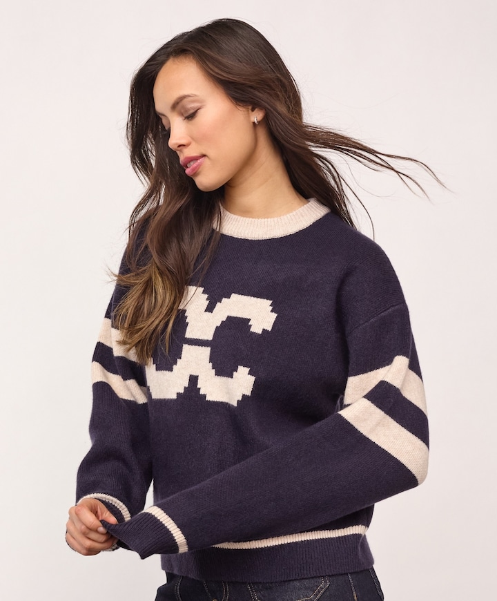Dames trui blauw
