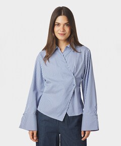 Dames blouse blauw