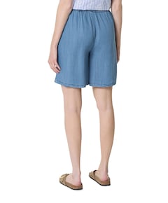 Bermuda tencel dames korte broek blauw