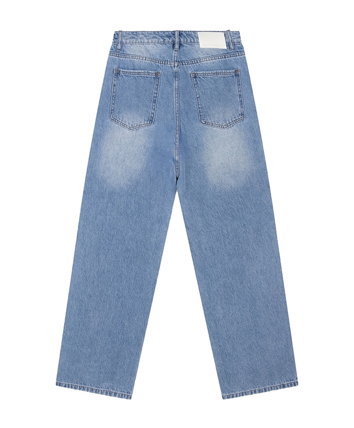 DAMAGED SOFT dames broek blauw