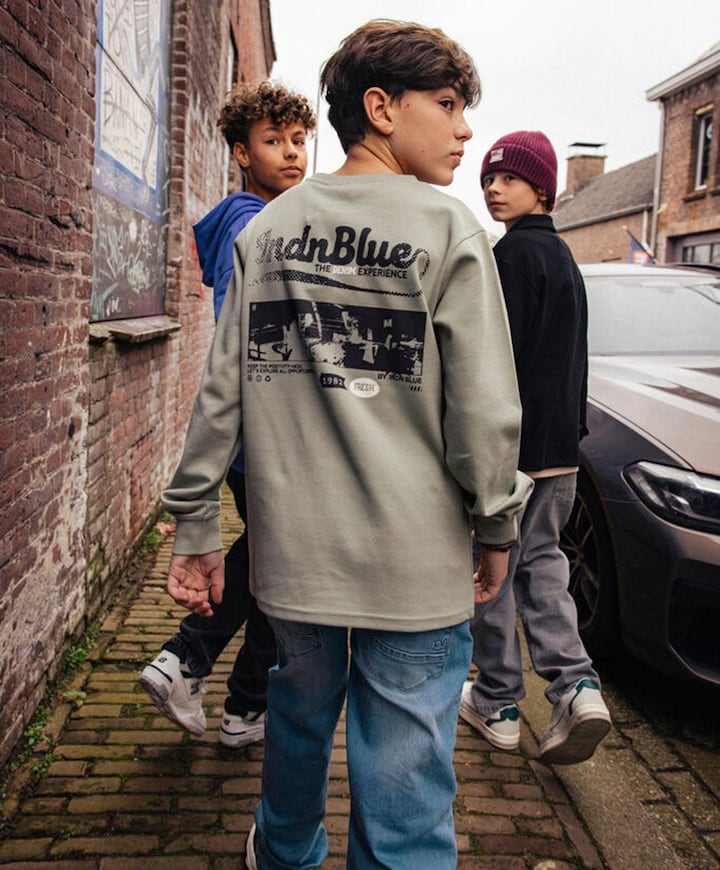 Jongens longsleeve groen