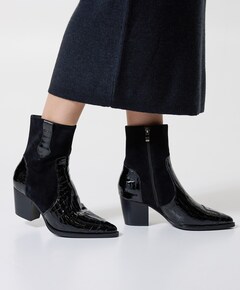 Sibylle dames enkellaarzen zwart