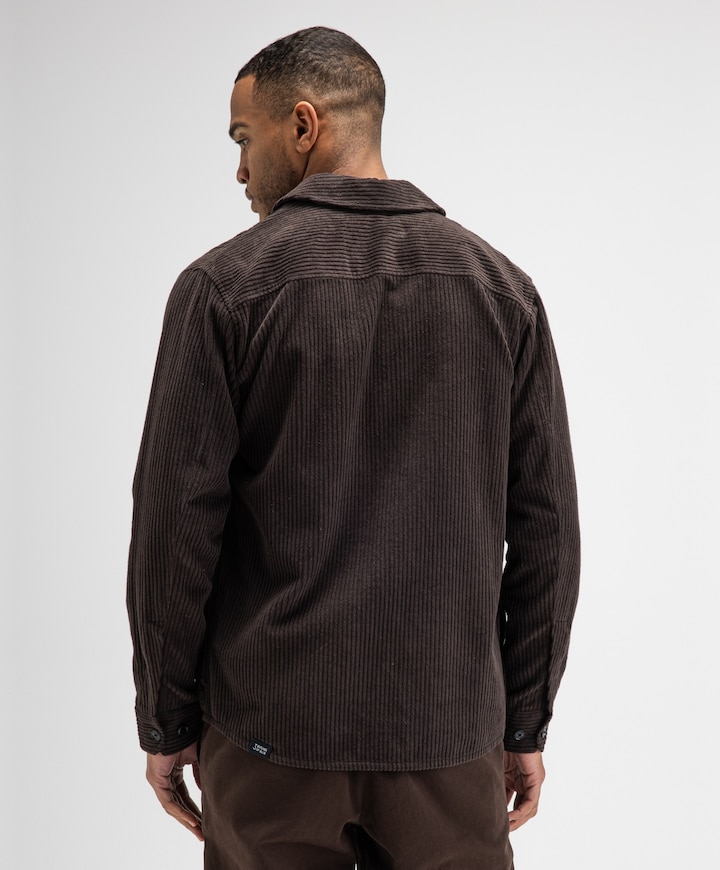 Heren overshirt bruin