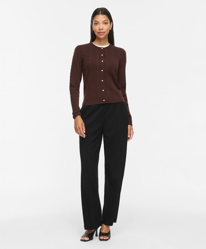 Dames vest bruin