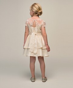 Meisjes jurk ecru
